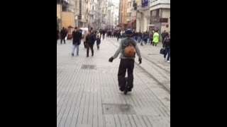 Riding my Solowheel Laptop Vehicle in Istanbul
