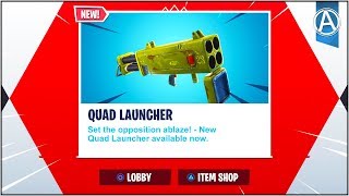 NEW "QUAD LAUNCHER" in Fortnite Battle Royale (NEW Fortnite Gameplay UPDATE!)