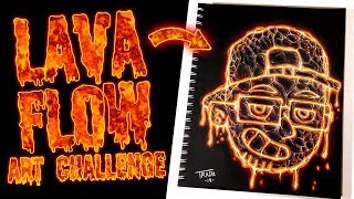 COMO HACER EL EFECTO LAVA CON LÁPICES DE COLORES - Trada Art