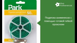 Подвязка ахименесов с помощью готовой гибкой проволоки