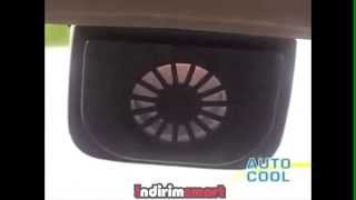 Auto Fan Güneş Enerjisiyle Çalışan Araç İçi Soğutucu www.indirimsmart.com