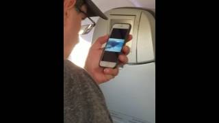 Guy watching 9/11 video on my flight before takeoff