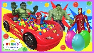 GIANT BALL PIT SURPRISE TOYS CHALLENGE with Disney Cars