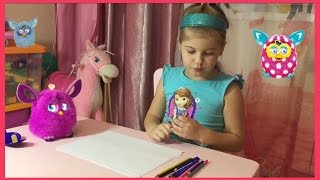 Рисунок Furby | Draw a Furby | Furby boom | Катя рисует