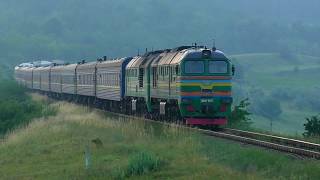 Поезд из Украины в Украину в Молдове, перегон Липкань - Крива, Moldova
