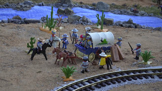 A FISTFUL OF KLICKIES... Outdoor Playmobil Western DIAPORAMA