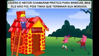 Os Três Porquinhos, desenho animado infantil em português