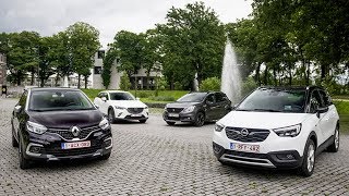 2018 Peugeot 2008 vs 2019 Mazda CX-3 vs 2018 Opel Crossland X vs 2018 Renault Captur