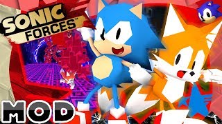 Sonic Forces (PC) - Mania Sonic & Tails Partner Mod Showcase [Motion Blur]