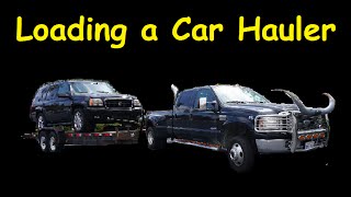 How to Load a Car and Transport Trailer Loading Video