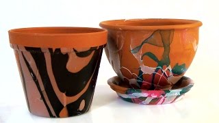 Как украсить цветочные горшки, варианты, как украсить цветочный горшок. Как украсить горшок своими р