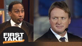 Stephen A. Smith has problem with Jon Gruden having ownership in Raiders | First Take | ESPN
