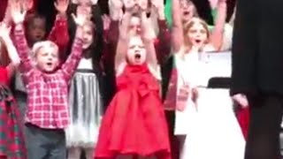 8-Year-Old Steals the Show During School Christmas Concert
