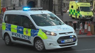 [RARE] British Transport Police FORD responding x3 lights and sirens + old Ambulance! #835