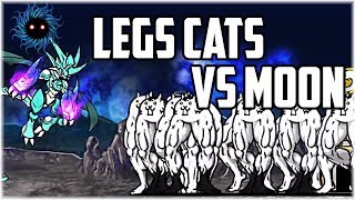 The Battle Cats | Legs Cats (Gross Cats) vs Moon!