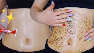 HOW I SHAVE MY STOMACH PERFECTLY!