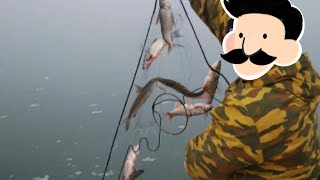 Рыбалка на косынки. Проверяю раколовки. Ловлю раков