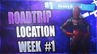 Secret Week 1 Battlestar location! (Roadtrip #1) Fortnite Week 1 Challenges Season 5