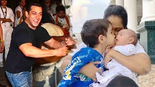 Salman Khan Shares CUTTAST Moment Of Bhanja Aahil Playing with Didi Ayaat In Mom Arpita's Arms