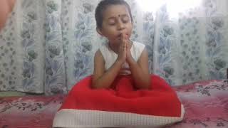 4 years baby praying Godess Saraswati ... # baby vlog # kid channel
