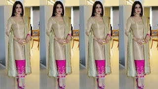 Golden Colour Combination Punjabi Suits Designs ll Salwar Suit Designs
