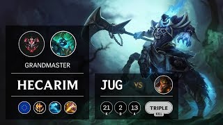 Hecarim Jungle vs Jarvan IV - EUW Grandmaster Patch 9.7