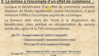comptabilité générale " les effets de commerce partie 3 "