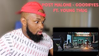 Post Malone - Goodbyes ft. Young Thug | REACTION