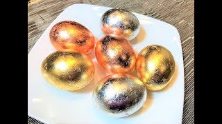 ЗОЛОТЫЕ  ПАСХАЛЬНЫЕ ЯЙЦА . Самые красивые Пасхальные Яйца на праздничном столе.
