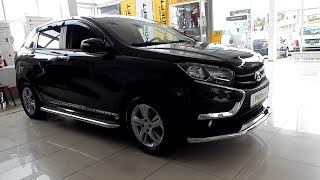 LADA XRAY 2017 : накладки на пороги , защита порогов на Лада Х Рей из нержавейки, кожаный салон