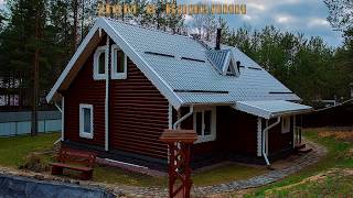 Обзор нового деревянного  дома в Карелии, Сосновый бор