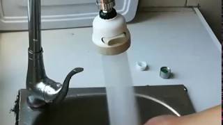 Установка и обзор насадки для смесителя для экономии воды с Алиэкспресс