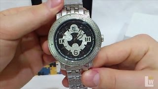 Techno Master - big face hip hop watches with diamonds