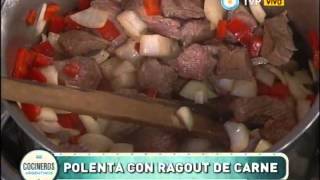 Polenta con ragout de carne