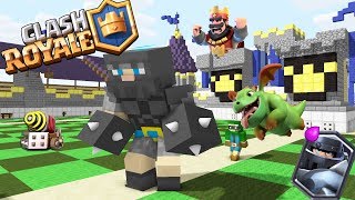 Monster School : Clash Royale Red King Legendary Deck - Minecraft Animation