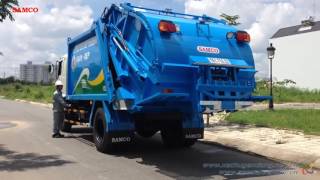 Xe hino ép rác, xe ép rác hino, xe tải hino ép rác chở rác