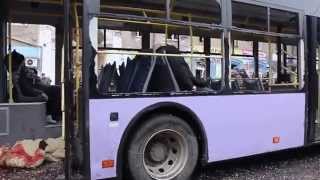 22.01.2015 (+18) Another kills in Donetsk by Army of Ukraine day by day. Трупы, Донецк, троллейбус