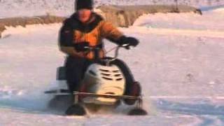 Скорость на Миниснегоход Пегас  часть 2