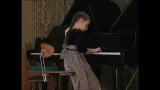 7 лет Елизавета Ключерева, первое выступление на конкурсе (2007 год)