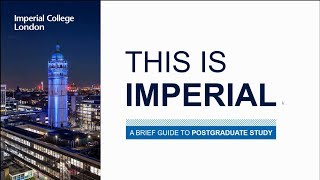 This is Imperial: postgraduate study webinar
