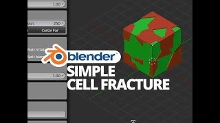 Blender 2.75a - Simple Cell Fracture