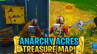 Fortnite "Follow the treasure map found in Anarchy Acres" WEEK 5 CHALLENGE! (Fortnite Treasure Map)