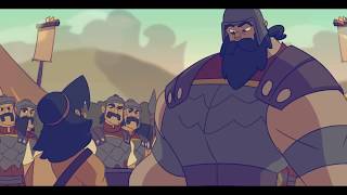 Desenho biblico | davi e golias