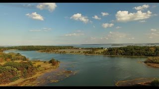 Aerial View of Autumn at Pelham Bay Park, NY.  in 4K P.1