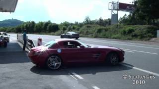 Mercedes-Benz SLS AMG sound - startup & accelerations; 1080p HD
