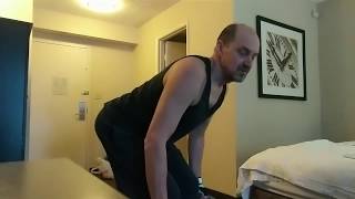 My exercises with two 45 LB barbell plates