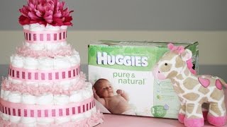 КАК СДЕЛАТЬ ТОРТ ИЗ ПАМПЕРСОВ-ВИДЕО УРОК How to Make a Diaper Cake   от katvickas98