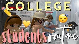 College Student's Day in the Life | Bloxburg Roleplay | alixia