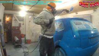 PlastiDip a car with an airgun and compressor