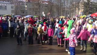 Масленица 2015. Хотьково. Флешмоб.
